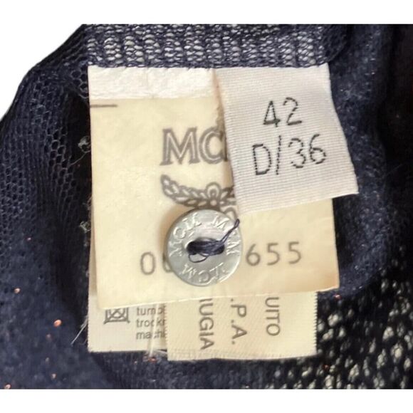 MCM Michael Cromer Munich Mohair Blend Metallic Cardigan Luxury Designer US S - Picture 13 of 16